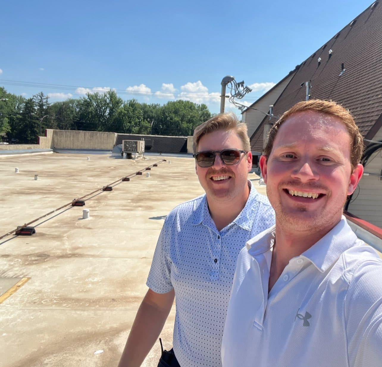 Clarion Claims team conducting roof inspection